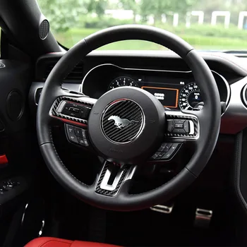 Skutočné Uhlíkových Vlákien Chránič Pre Ford Mustang 2016 2017 Auto Styling Dekorácie Interiéru Kryt Výbava Nálepky Auto Príslušenstvo