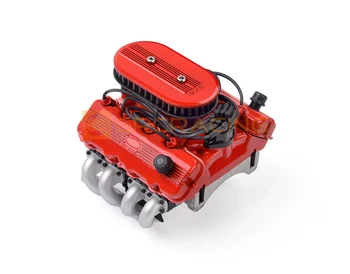 Simulácia V8 motor, kapota ventilátor chladiča F76 motorových radiátor pre 1/10 RC auto