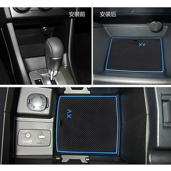 Luminated Anti-slip Pohár Nálepky Brány Slot Pad Dvere Groove Mat pre Subaru XV 2012 2013 Interiéru Vozidla Styling 14 ks