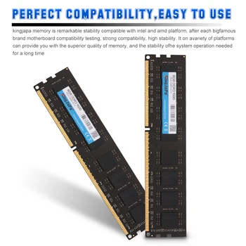 Značka KingJaPa Pamäte Ram 1,5 v DDR3 1333 1600Mhz 2GB 4GB 8GB na Ploche Memoria PC3-12800 10600 Kompatibilný s DDR3 1066Mhz 4G