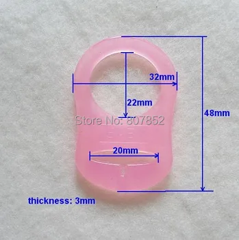 30pcs BPA Free silikónové dieťa cumlík figuríny mam krúžky adaptéra reťazca držiteľ krúžky pre NUK populárne jasné, ružová, modrá