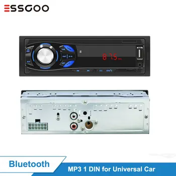 Essgoo 1 Din autorádio Bluetooth Car Stereo LED Obrazovka FM, Aux Vstup, Mp3, USB, AUX, V FM Auto Hráč DAB RDS AM Voliteľné