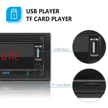 Essgoo 1 Din autorádio Bluetooth Car Stereo LED Obrazovka FM, Aux Vstup, Mp3, USB, AUX, V FM Auto Hráč DAB RDS AM Voliteľné