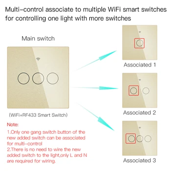 Tuya WiFi Stenu Dotyk Svetla Smart Switch 220V EÚ APP Elektrické 1/2/3 gang hlas Panel práce s Domovská stránka Google, Amazon Alexa