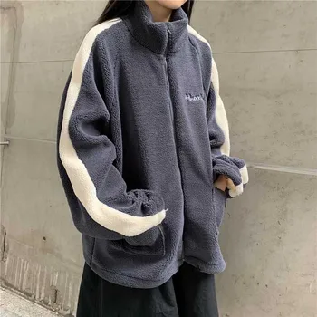 NiceMix nadrozmerné Oblečenie pre Ženy jar, jeseň zima nové módne patchwork hrubé kabáty bundy dámske plus veľkosť streetwear Kórea