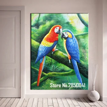 DIY Diamond Maľovanie Vtákov papagáj Cross Stitch Mozaiky diamond výšivky, Výšivky Plné námestie Drahokamu Domova darček