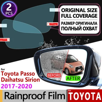 Pre Toyota Passo X Moda Daihatsu Požehnaním, M700 2017 - 2019 Anti Fog Film Kryt Spätného Zrkadla Rainproof Anti-Fog Filmy Príslušenstvo