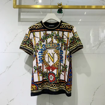 Pánske Letné Bavlna tričko s Napoleon tlač bavlna t-shirt D|419202519