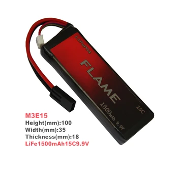 1pcs Pôvodnej Plameň 9.9 V 1500mAh 15C LiFePO4 Batérie PLAMEŇ-POF4-06 M3E15
