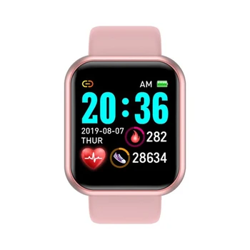2020 Y68 Smart Hodinky Muži Ženy Krvný Tlak Fitness Tracker Náramok Smart Hodiny D20 Nepremokavé Športové Smartwatch Android IOS