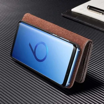 Luxusné Originálne Kožené puzdro Pre S10 Plus S10E Flip Magnetický Kryt 2 v 1 Odnímateľný Pre Samsung Galaxy Note 9 8 S8 S9 S10 Plus