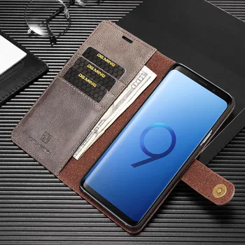 Luxusné Originálne Kožené puzdro Pre S10 Plus S10E Flip Magnetický Kryt 2 v 1 Odnímateľný Pre Samsung Galaxy Note 9 8 S8 S9 S10 Plus