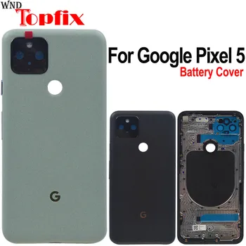 Úplné Nový, Originálny Pre Google Pixel 5 Kryt Batérie Dvere Späť Na Bývanie Zadné Prípade Pixel 5 Zadný Kryt Batérie S Objektív