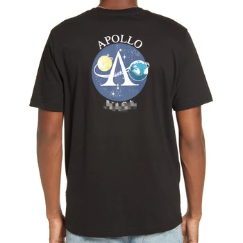 Bavlna Apollo 11 Priestoru Tlače O Krk Ženy Tee Košele Priedušná Šport Muži T-Letné tričko Krátky Rukáv Biele pánske Tričká