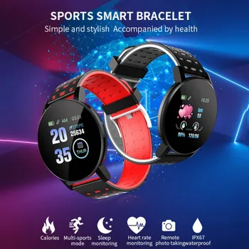 2020 Bluetooth Smart Hodinky Muži Ženy Krvný Tlak Smartwatch Sport Tracker Vodotesný Náramok Smart Hodiny Pre Android, iOS