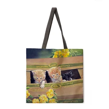 Mačky a flowersLadies handbagsLadies handbagsLadies ramenný bagsOutdoor pláži handbagsFashion nákupné tašky