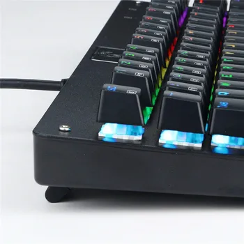 Mechanical Gaming Keyboard RGB Podsvietenie TKL 87 Dotykové Tlačidlo Click Anti-Tieňov QWERTY Hráč Klávesnice Z77