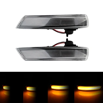 Bezchybné Auto Bliká Otočte Signálne Svetlá LED, Bočné Obrysové Spätné Zrkadlo Lampa Bočná Auto Príslušenstvo Pre Ford Focus Hatchback