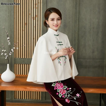 2021 hanfu topy čínske tradičné oblečenie, oblečenie pre ženy hanfu tang vyhovovali čínsky hanfu kabát tradičné cheongsam plášť