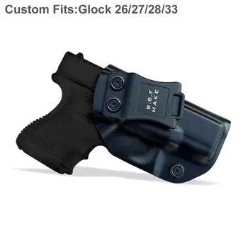 IWB/OWB Taktické KYDEX Gun Puzdro Glock 19 Glock 17 25 26 27 28 31 32 33 43 Vnútri Skryté Vykonávať Pištole Prípade Príslušenstvo Taška