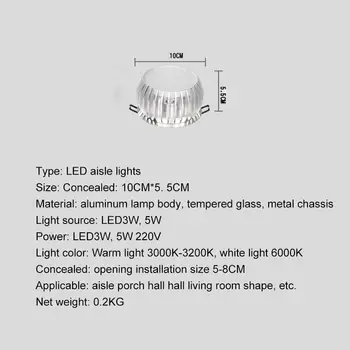 3/5W LED Stropné Svietidlá Moderné LED Stropné Svietidlo Farba Stmievateľné Dekorácie Plafondlamp KTV Koridoru Uličkou Lampara Svietidlá