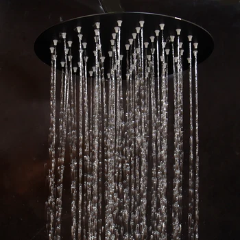 KEMAIDI Ultra-tenké Sprcha Hlava Black 8 10 12 palec na Stenu Kúpeľňa Zrážok kohútik Nastaví Hlavu Ručné Sprchy Nastaviť