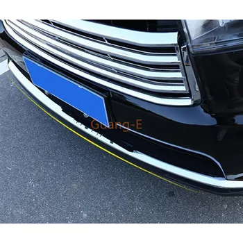 Pre Toyota Highlander 2016 2017 Auto Kryt na Ochranu ABS Chrome Trim na Prednej Spodnej Mriežky Gril Mriežky Okolo Okraja 2ks