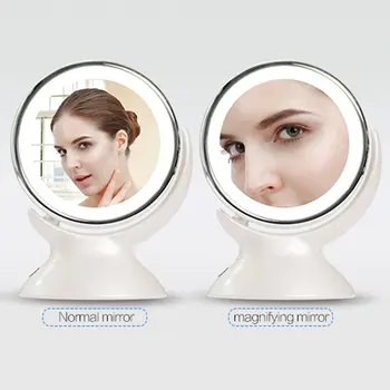 LED Kozmetické Zrkadlo LED Osvetlenie make-up Zrkadiel 5X Zväčšovacie make-up Zrkadlo 360-stupňové Otáčanie Zrkadlo Pre Kúpeľne, Spálne