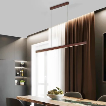Moderné LED Dreva Prívesok Svetlá pre Domáce Design Izba Hotel Office Kuchynské Závesné Osvetlenie Vnútorné Spálňa Svetlá Zariadenie
