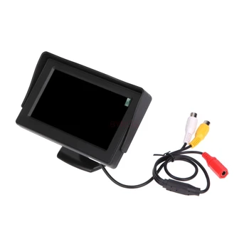 BYNCG Auto parkovacia Kamera s Tabuľka 4.3 palcový Monitor TFT Zrkadlo na Parkovanie Reaverse Backup Systém Nočného Videnia Nepremokavé