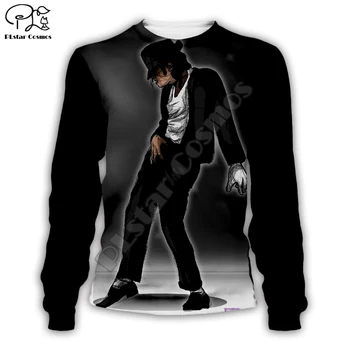 PLstar Vesmíru Pop Kráľ Michael Jackson bežné Streetwear Pulóver farebné 3DPrint Zips/Mikiny/Mikina/Bunda/Muži, Ženy s1