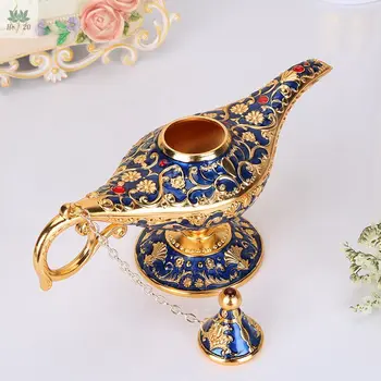 Aladdin Čarovná Lampa Domov Decore Miniatúrne Figúrky Európskej Vintage Domova Ruskej, Ktorí Chcú Lampa Kovové Dekorácie Remeslá