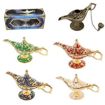 Aladdin Čarovná Lampa Domov Decore Miniatúrne Figúrky Európskej Vintage Domova Ruskej, Ktorí Chcú Lampa Kovové Dekorácie Remeslá