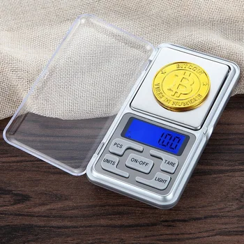 Váhy Rovnováhu Mini Pocket Digitálnej Stupnice Pre Zlato Mincový Striebro Šperky Gram Elektronické Váhy 100/200/300/ 500g x 0.01 g/0,1 g