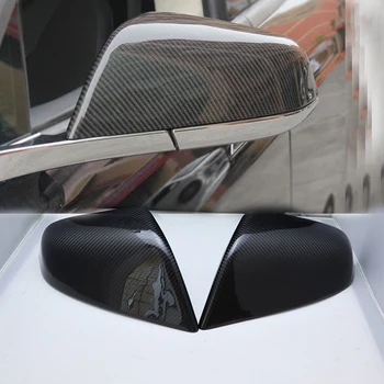 Pre Tesla Model x 100D 75D 90D p90D 2016 - 2018 Príslušenstvo Reálne Uhlíkových Vlákien Bočné Zrkadlo Pokrytie Spp Náhradné Krytky Shell