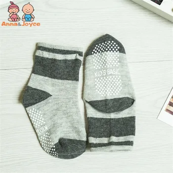 ( 12 Párov/množstvo ) Bavlna Baby Ponožky Gumené protišmykové Podlahy Ponožky Malé detské Ponožky 1--3 roky