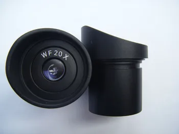 WF20X 10 mm Široký Uhol Stereo Mikroskopom Optické Okulára Objektívu 30 mm s Gumovou Očí ochranné Kryty Valcov Oko Štít Poháre