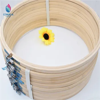 1 ks 2016 čína najnovšie produkty vysokej kvality 26 cm kola bambusu rám ako výšivky obruče ako DIY nástroj foto rám na stenu