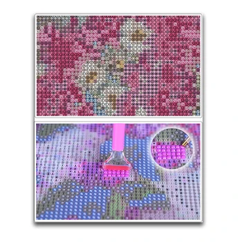 Plný SquareRound Vŕtať 5D DIY Diamond Maľovanie lebky 3D Výšivky Cross Stitch Mozaiky Domova ZH