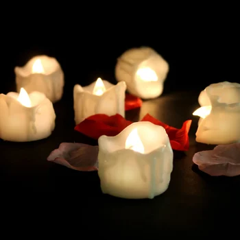 1/12Pcs Flameless LED Sviečky Čajové sviečky Tvorivé Čítanie Batérie Powered Domov Svadby, Narodeniny, Party Dekorácie, Osvetlenie, Dropship