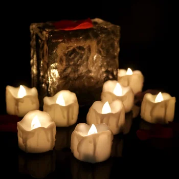 1/12Pcs Flameless LED Sviečky Čajové sviečky Tvorivé Čítanie Batérie Powered Domov Svadby, Narodeniny, Party Dekorácie, Osvetlenie, Dropship