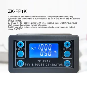 ZK-PP1K PWM Impulzov Frekvencie zapnutia Nastaviteľné Modul Square Wave Obdĺžnikových Vĺn Signál Funkcia Generátor