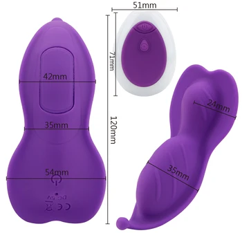 10 Frekvencia Prenosné Diaľkové Ovládanie Nositeľné Motýľ Dildo Vibrátor Neviditeľné Vibračné Vajíčko G Mieste Klitorálny Stimulátor SexToy