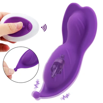 10 Frekvencia Prenosné Diaľkové Ovládanie Nositeľné Motýľ Dildo Vibrátor Neviditeľné Vibračné Vajíčko G Mieste Klitorálny Stimulátor SexToy
