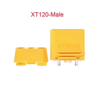 2 KS Nazhromaždiť XT120 Veľký Prúd Muž Žena Oplášťované Plug Lipo Batérie Pripojenie Adaptéra pre nabíjačku s Pin Signál pre RC Drone