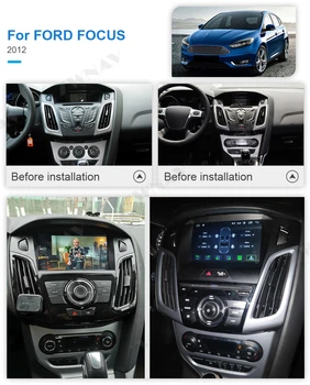 Carplay Pre Ford Focus 2012 2013 2016 2017 Android 10 Prehrávač, GPS Navigáciu, Audio Auto Stereo Rádio Rekordér Vedúci Jednotky