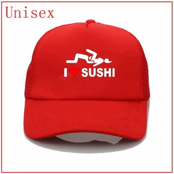 Milujem Sushi bielej americkej vlajky klobúk čierne žije ohľadu na to, klobúk spp módny štýl čiapky pre ženy golfové čiapky dizajnér mužov loptu čiapky