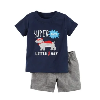 Baby chlapci oblečenie letné štýl novorodenca oblečenie polo tričko + krátke nohavice, 2 ks chlapci športové oblečenie dojčatá bebe nastaviť