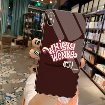 YJZFDYRM Willy Wonka Bar S Zlatý Lístok Telefón Prípade Tvrdeného Skla Pre iPhone 11 Pro XR XS MAX 8 X 7 6 6 Plus SE 2020 prípade