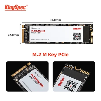 KingSpec M2 SSD M. 2 PCIE SSD M2 256 GB NVME 2280 Vnútorného disku 512 GB ssd (Solid State Drive) pre notebook, netbook